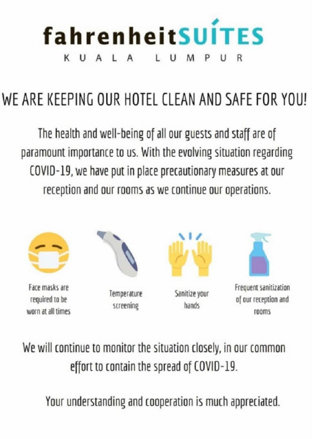 Fahrenheit Suites Bukit Bintang, Kuala Lumpur